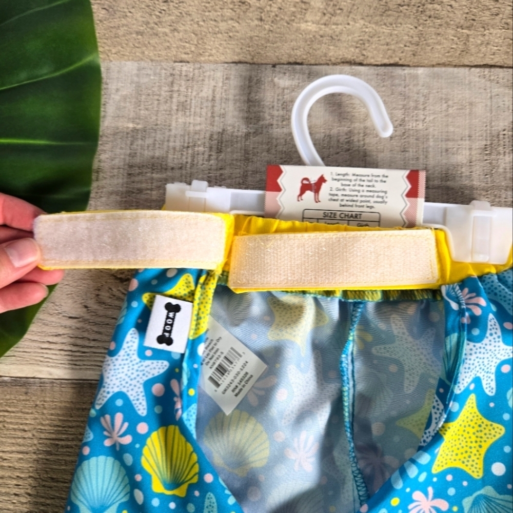 WOOF | Pet Swimsuit/Ocean Swim Trunks in Blue sz S - Picture 4 of 7